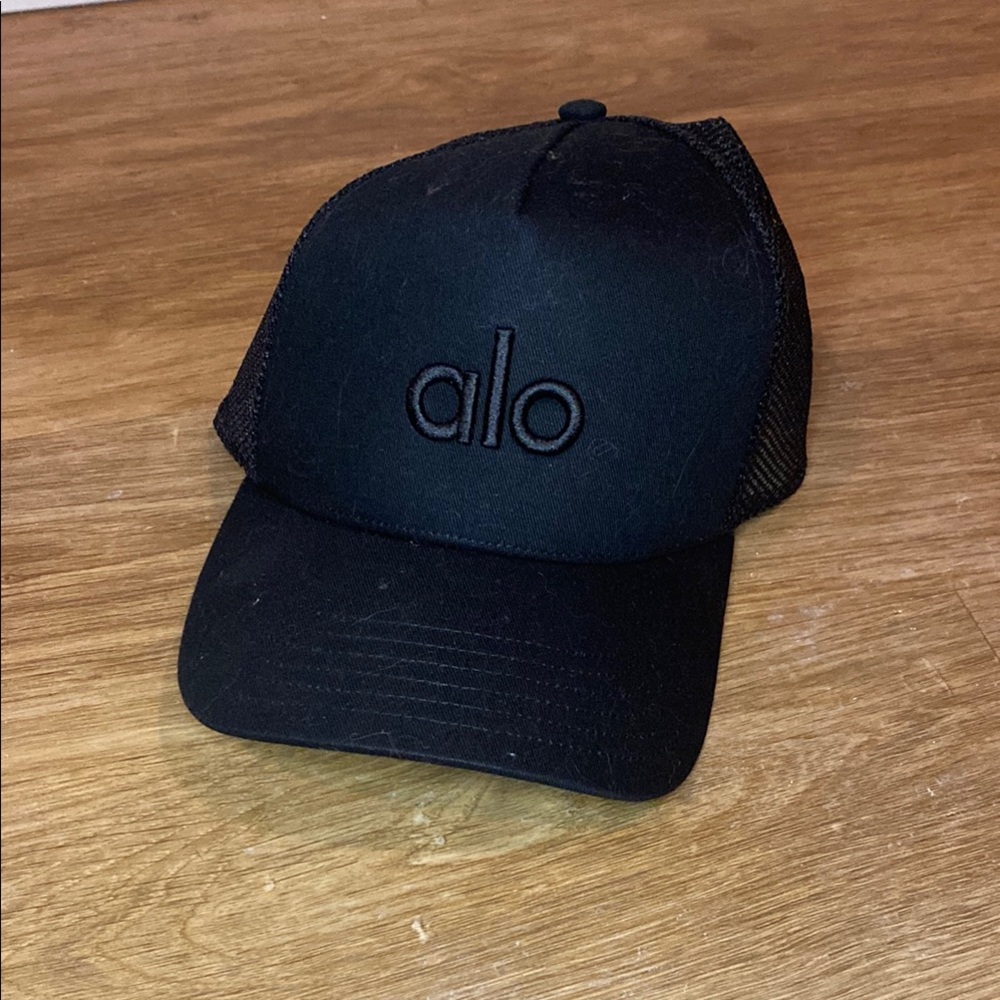 Alo Black Trucker Hat